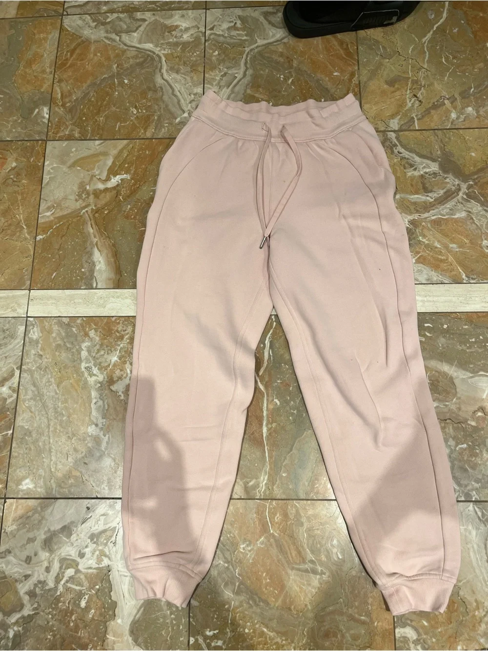 lululemon athletica Light Pink Fleece Jogger Sweatpants